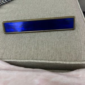 Vintage Stained Glass Kaleidoscope Blue Brass Used/ Very Good Condition No chips